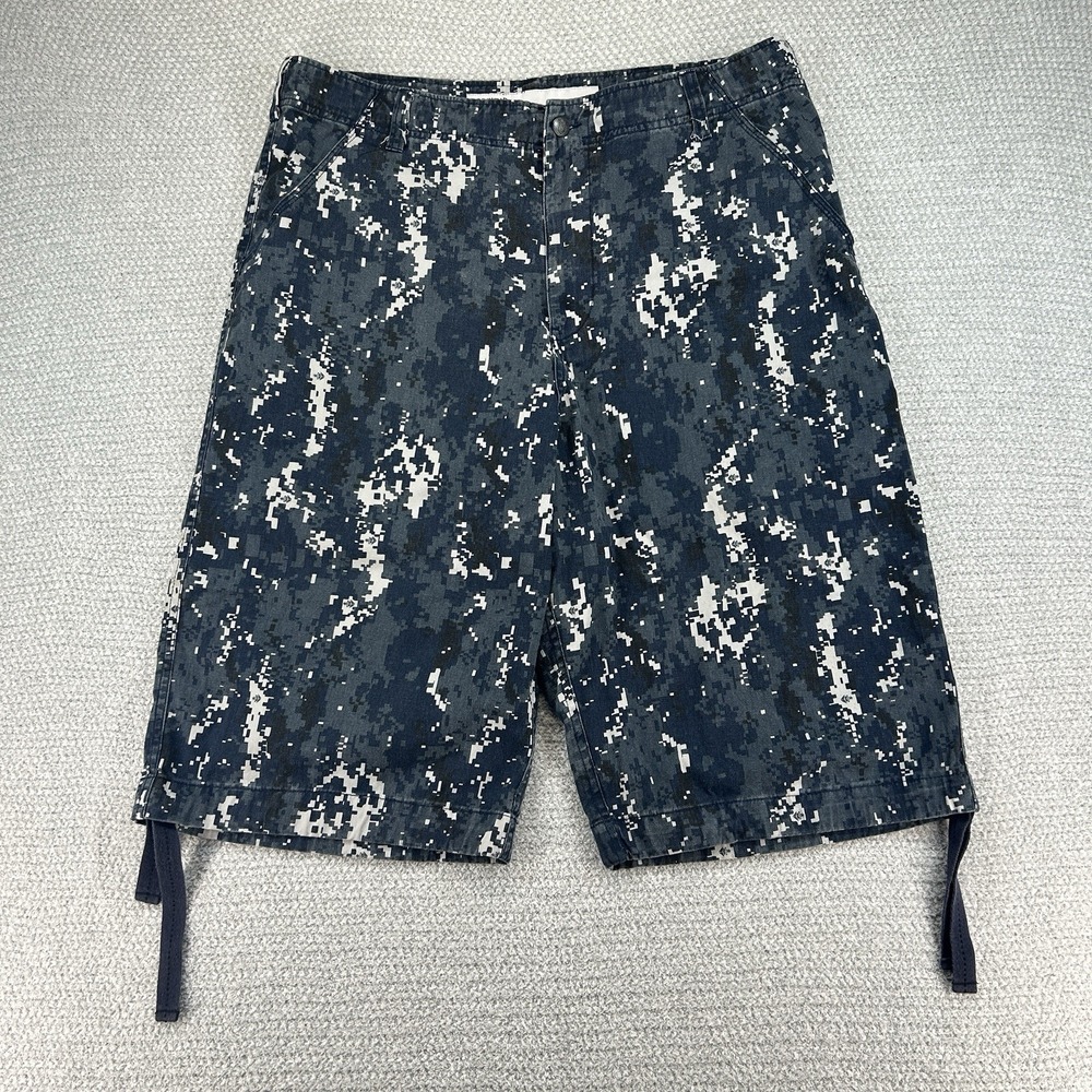 Vintage Rocawear Shorts Mens 36 Actual 37 Blue Camo Rap Skater Baggy Streetwear